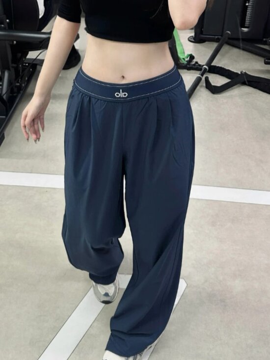 ALO Yoga Pants - 💙ALO Yoga Suit Up Trouser Navy Blue (Regular 30")🙆NWT Versatile wide-leg pants